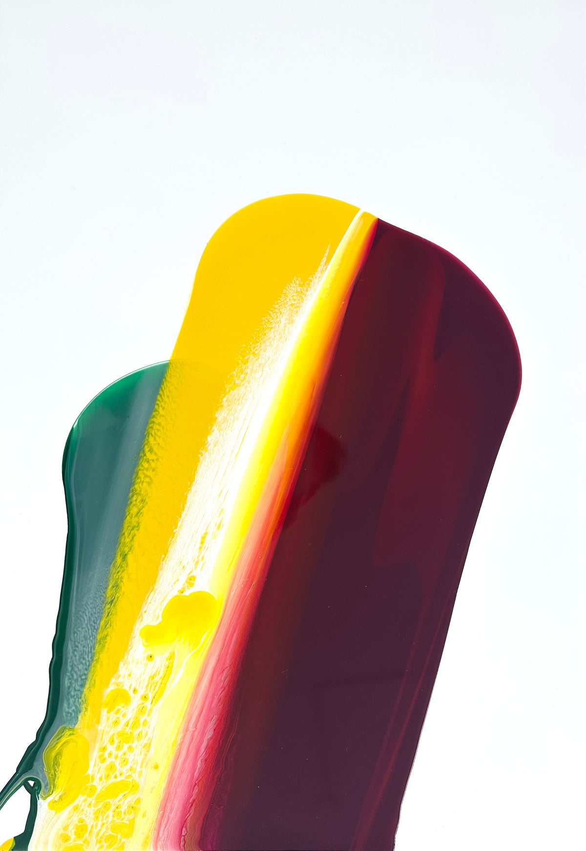 Lacquer Works Green-Yellow-Aubergine 001