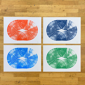 „Eight in one stroke" Light blue