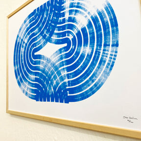 „Eight in one stroke" Light blue